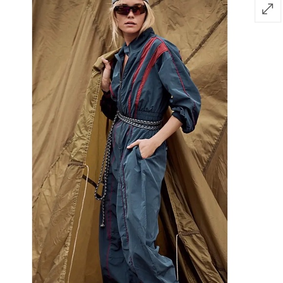 NWOT Free People Go For Gold Onesie Jumpsuit - Picture 9 of 14